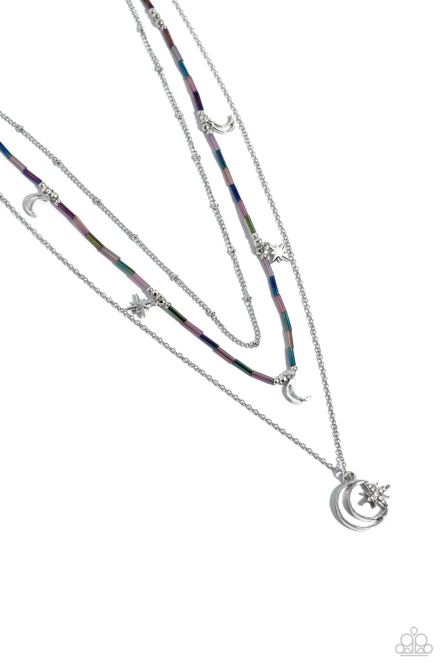 Paparazzi Accessories-Constant As The Stars Purple Cosmic Necklace Set