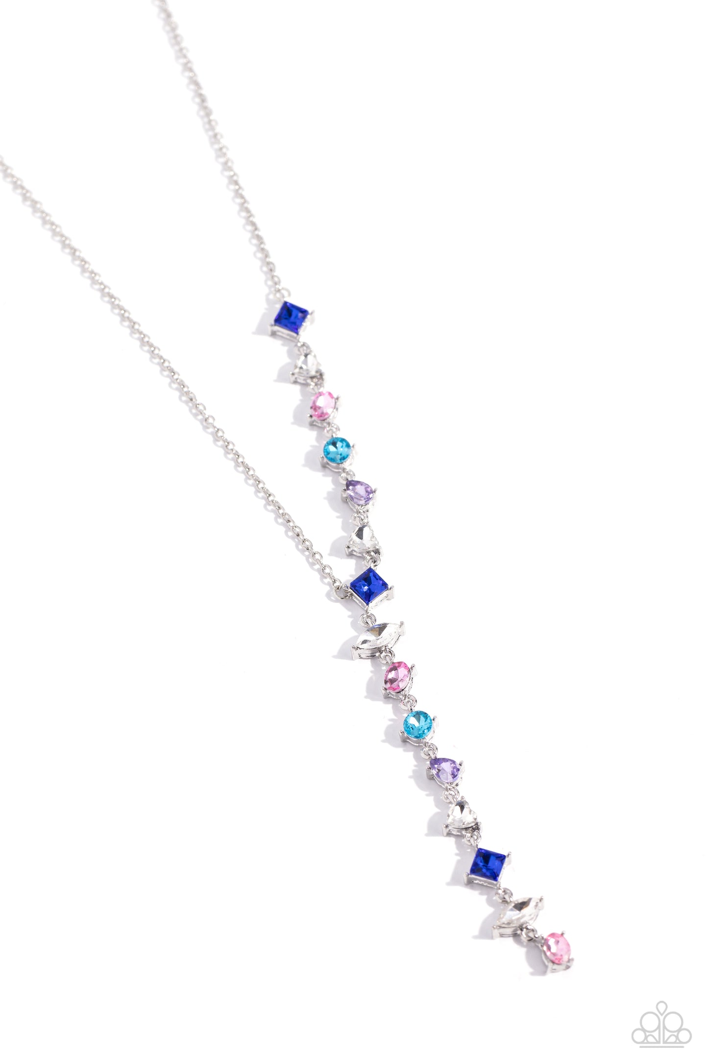 Paparazzi Accessories-Diagonal Daydream Multi Oval Heart Necklace Set