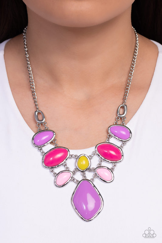 Paparazzi Accessories-Dreamily Decked Out Multi Abstract Necklace Set