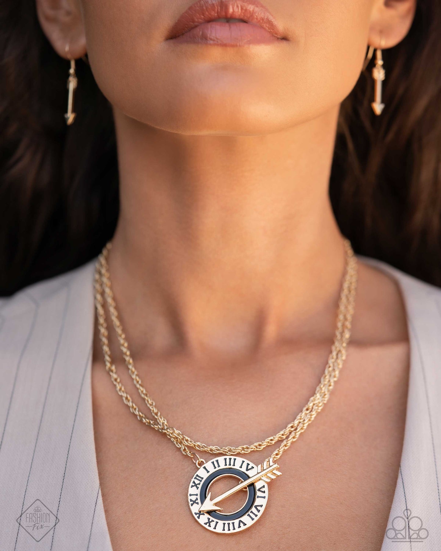 Paparazzi Accessories-Embodying Enjoyment Gold Trio Rope Necklace Set