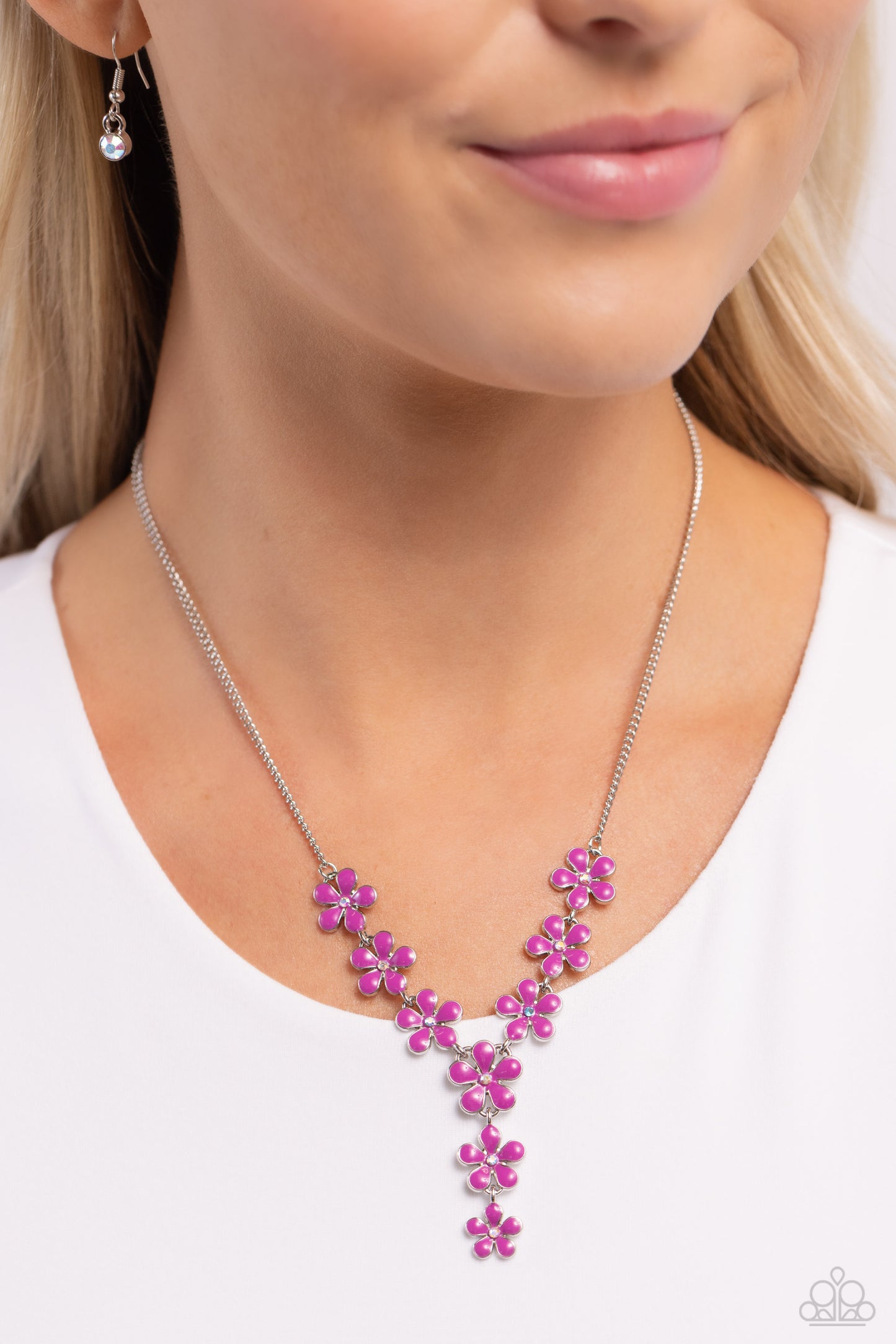 Paparazzi Accessories Flowering Feature Multi Rhinestone Necklace Set
