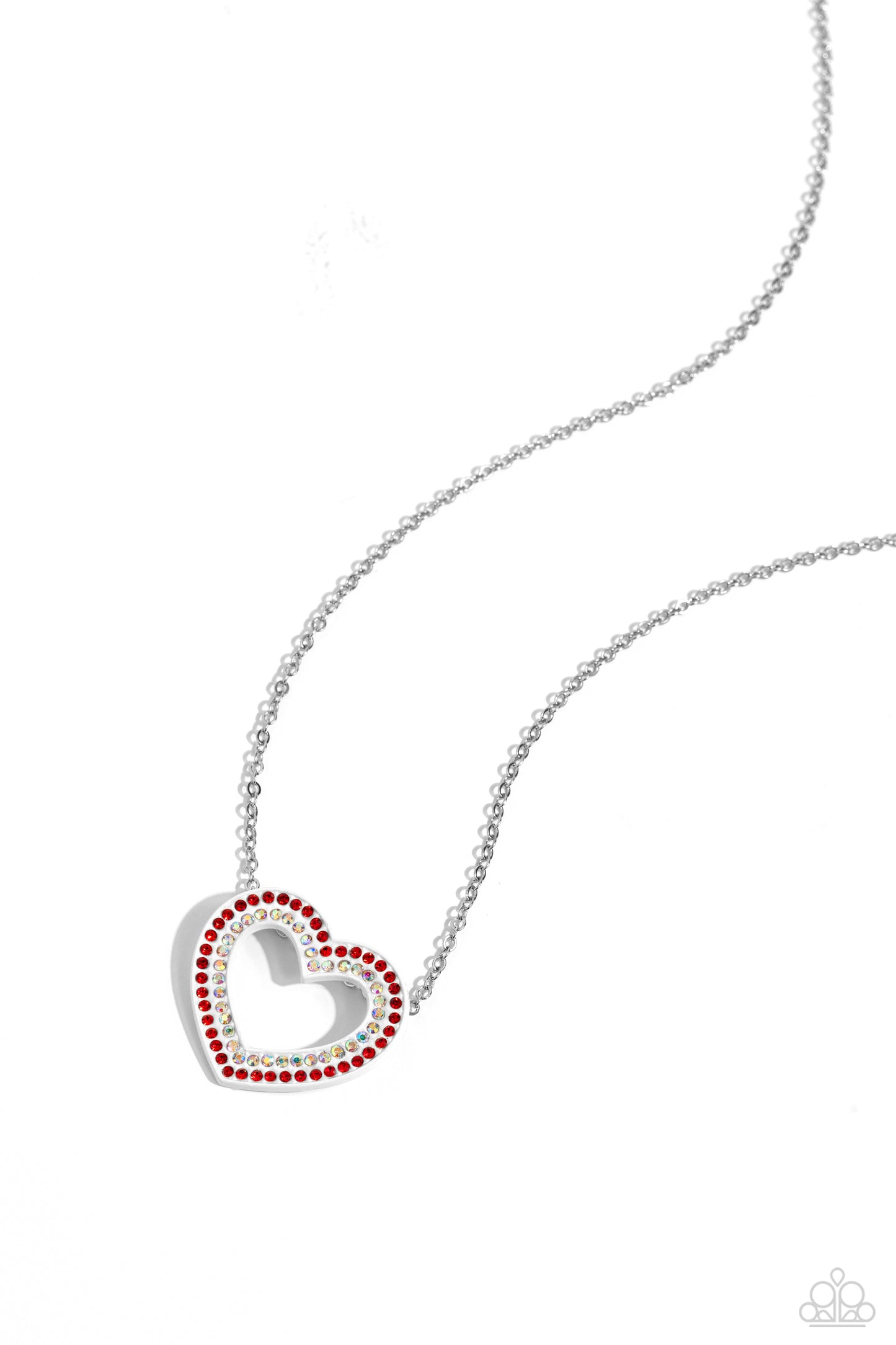 Paparazzi Accessories-Hyper Heartland Multi Red Heart Necklace Set