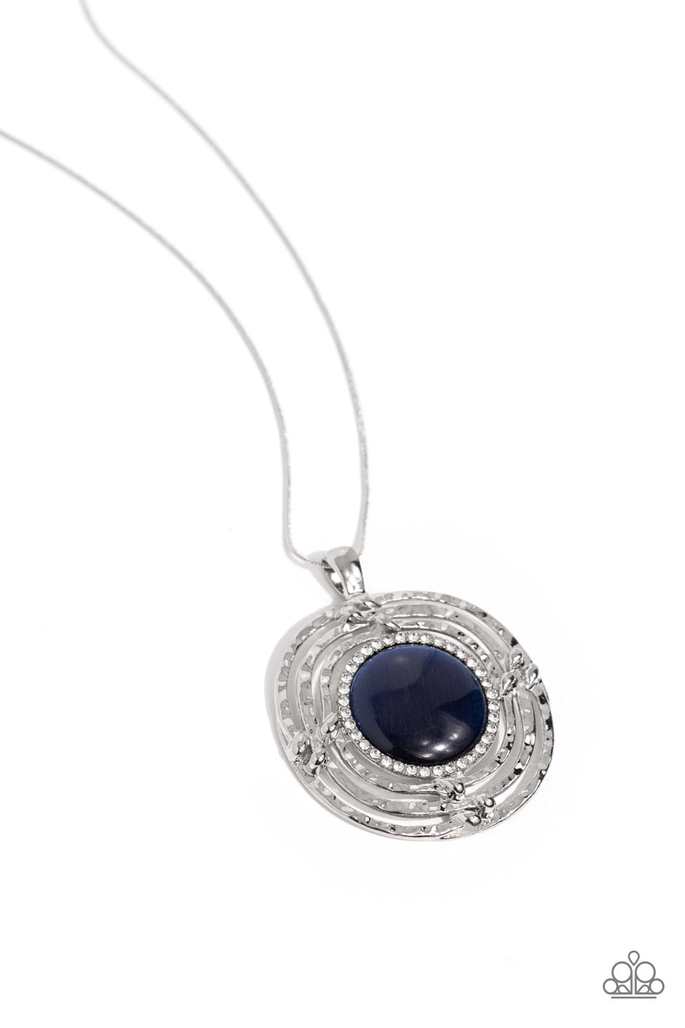Paparazzi Accessories-Maze STUNNER Blue Cat's Eye Stone Necklace Set