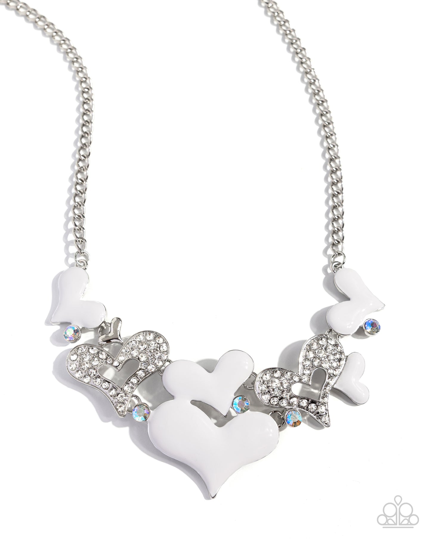 Paparazzi Accessories-Room In My Heart For More White Necklace Set
