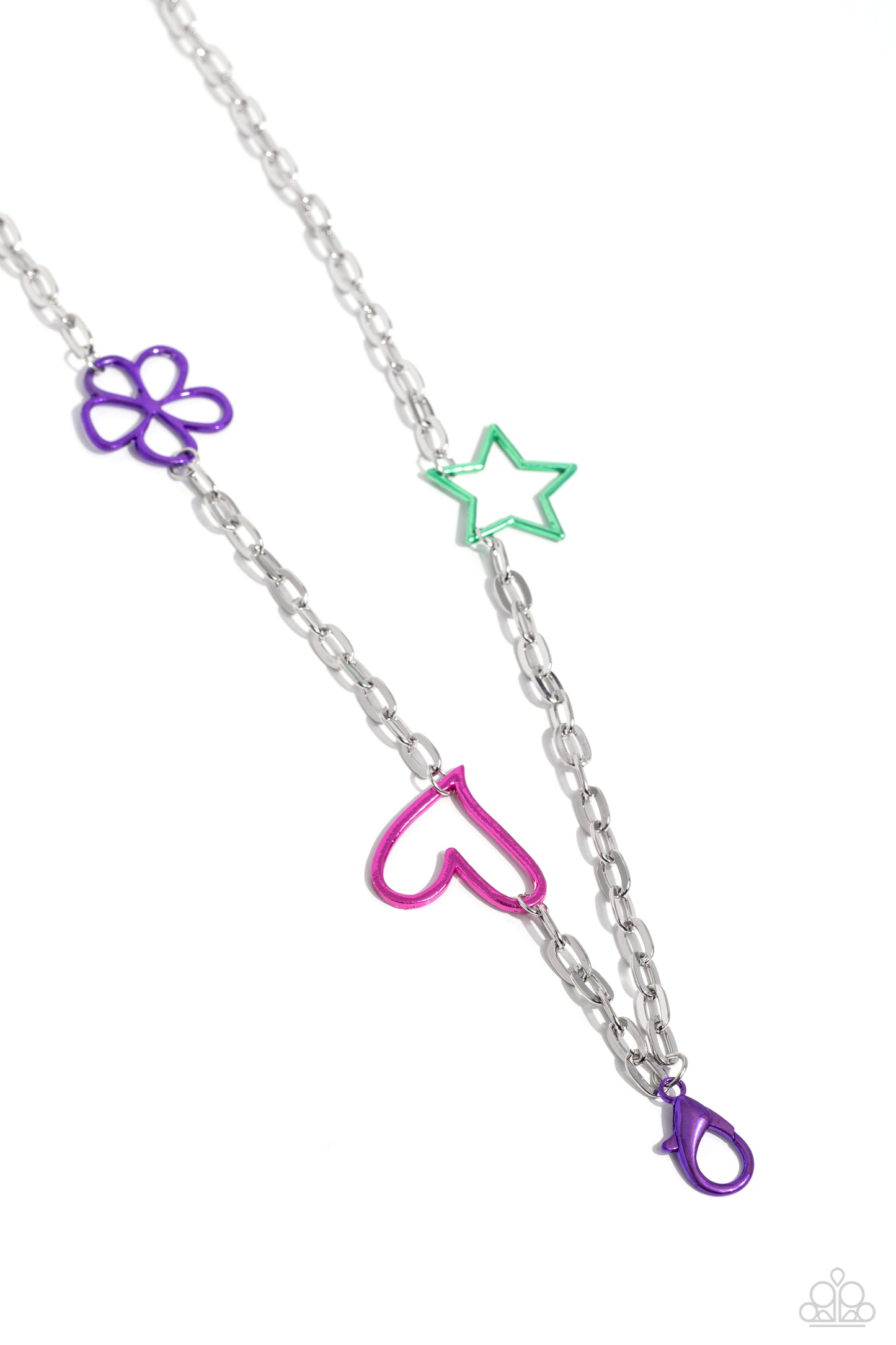 Paparazzi Accessories-Shape The Future Purple Charm Necklace Set