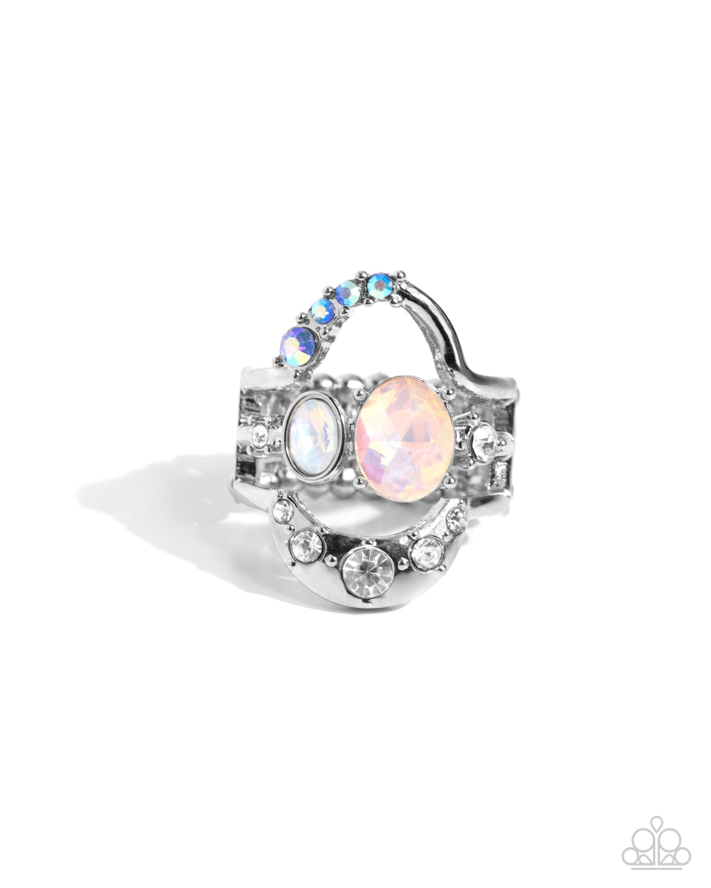 Paparazzi Accessories-Shopaholic Statement Orange Oval Rhinestone Ring