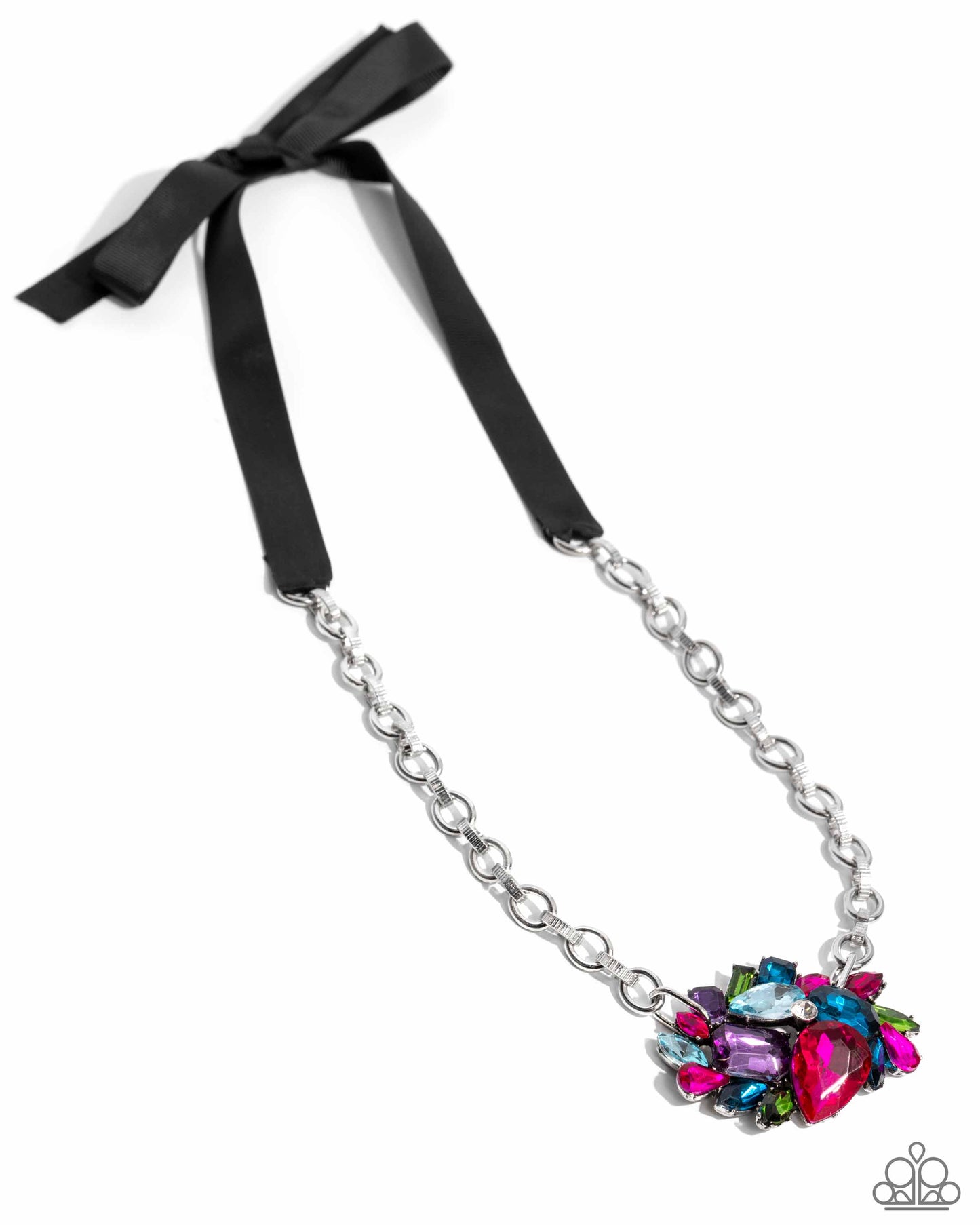 Paparazzi Accessories-Tantalizing Tapestry Multi Gems LOTP Necklace Set