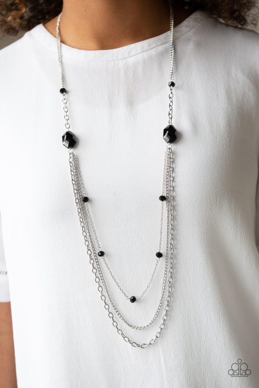 Paparazzi Accessories-Dare To Dazzle Black Necklace Set