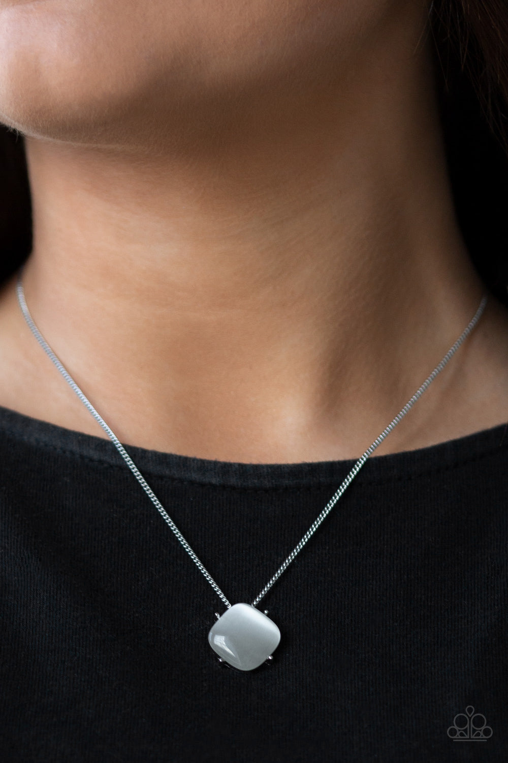Paparazzi Accessories-You Glow Girl White Necklace Set