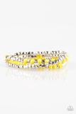 Paparazzi Accessories-Very Vivacious Yellow Bracelet