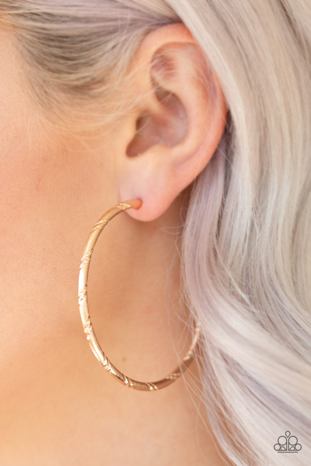 Paparazzi Accessories-A Double Take Gold Earrings