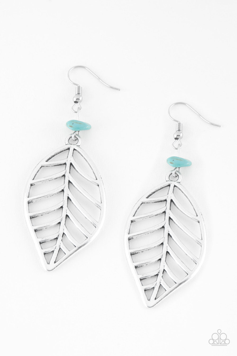 Paparazzi Accessories-BOUGH OUT Blue Earrings