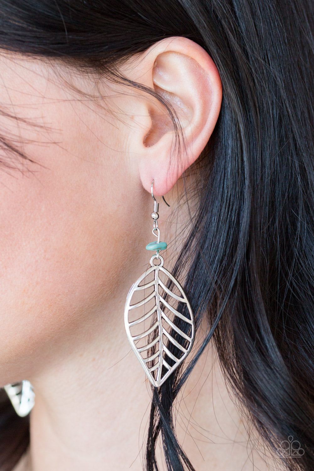 Paparazzi Accessories-BOUGH OUT Blue Earrings
