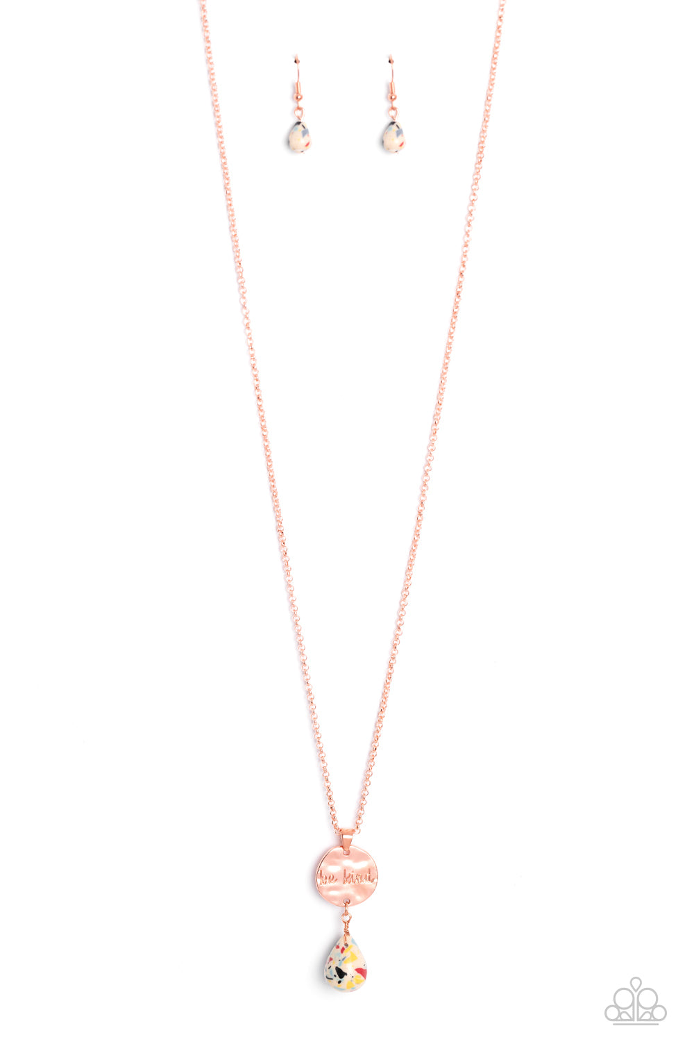 Paparazzi Accessories-Caring Couture Multi Copper "Be Kind" Necklace Set