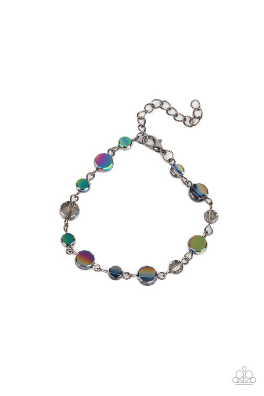 Paparazzi Accessories-Colorfully Cosmic Oil Spill Iridescence Bracelet