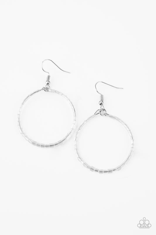 Paparazzi Accessories-Colorfully Curvy Shimmery Earrings