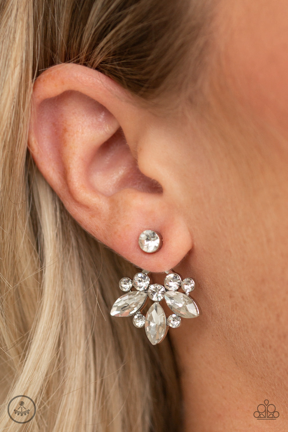 Paparazzi Accessories-Crystal Constellations Earrings