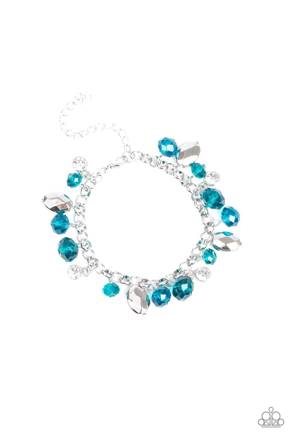 Paparazzi Accessories-Dazing Dazzle Blue Bracelet