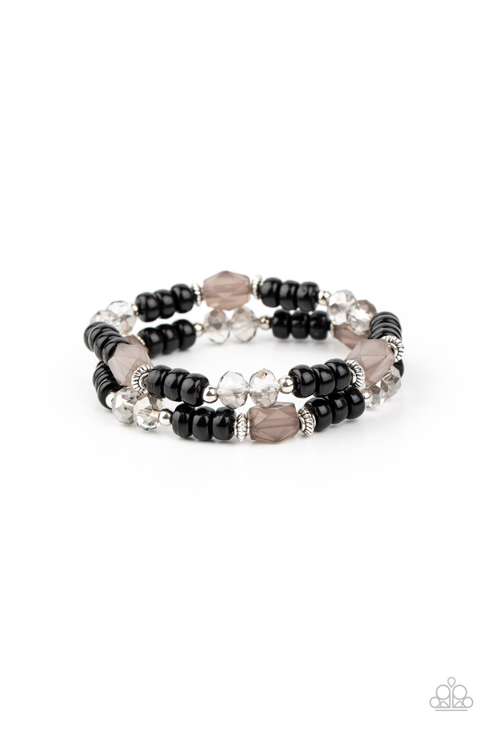Paparazzi Accessories-Delightfully Dainty Black Bracelet