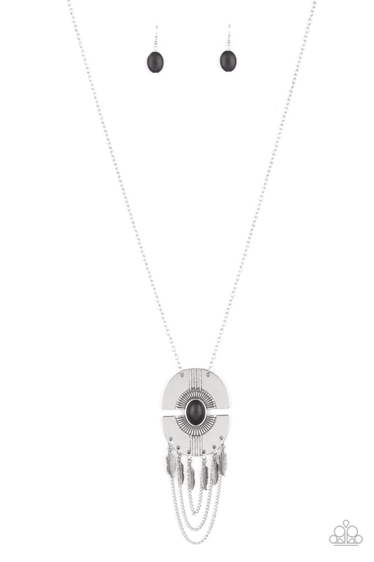 Paparazzi Accessories-Desert Culture Black Necklace Set