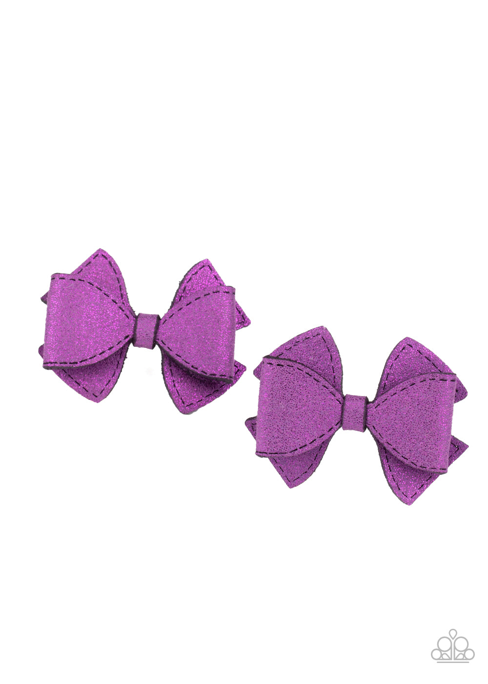 Paparazzi Accessories-Don't BOW It Purple Hair Clips