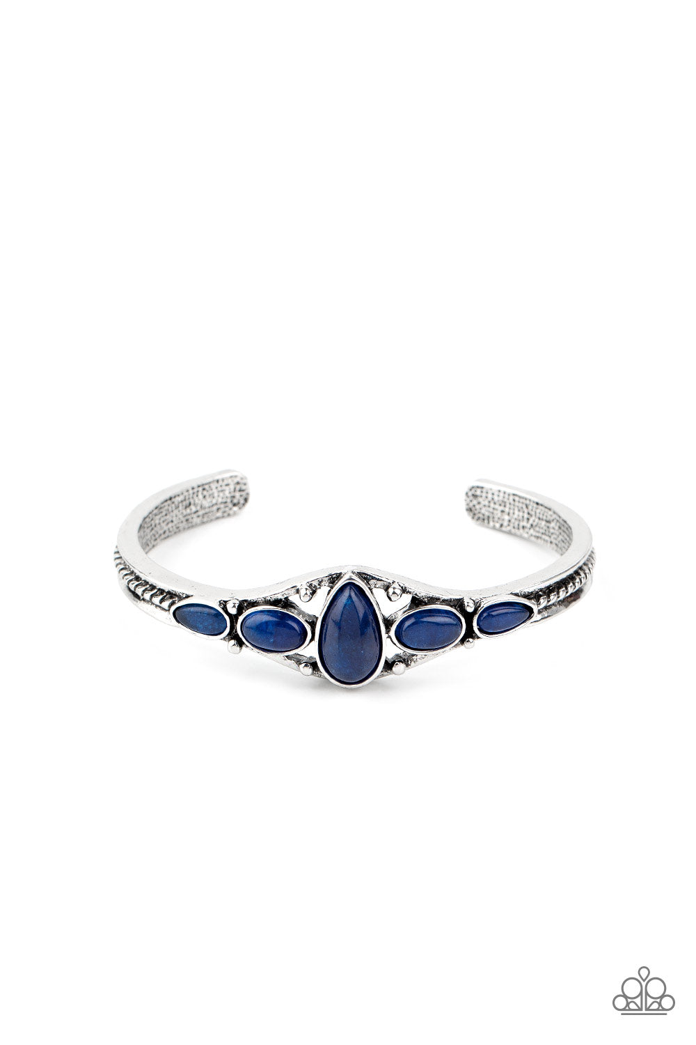 Paparazzi Accessories-Dream Beam Blue Cuff Bracelet