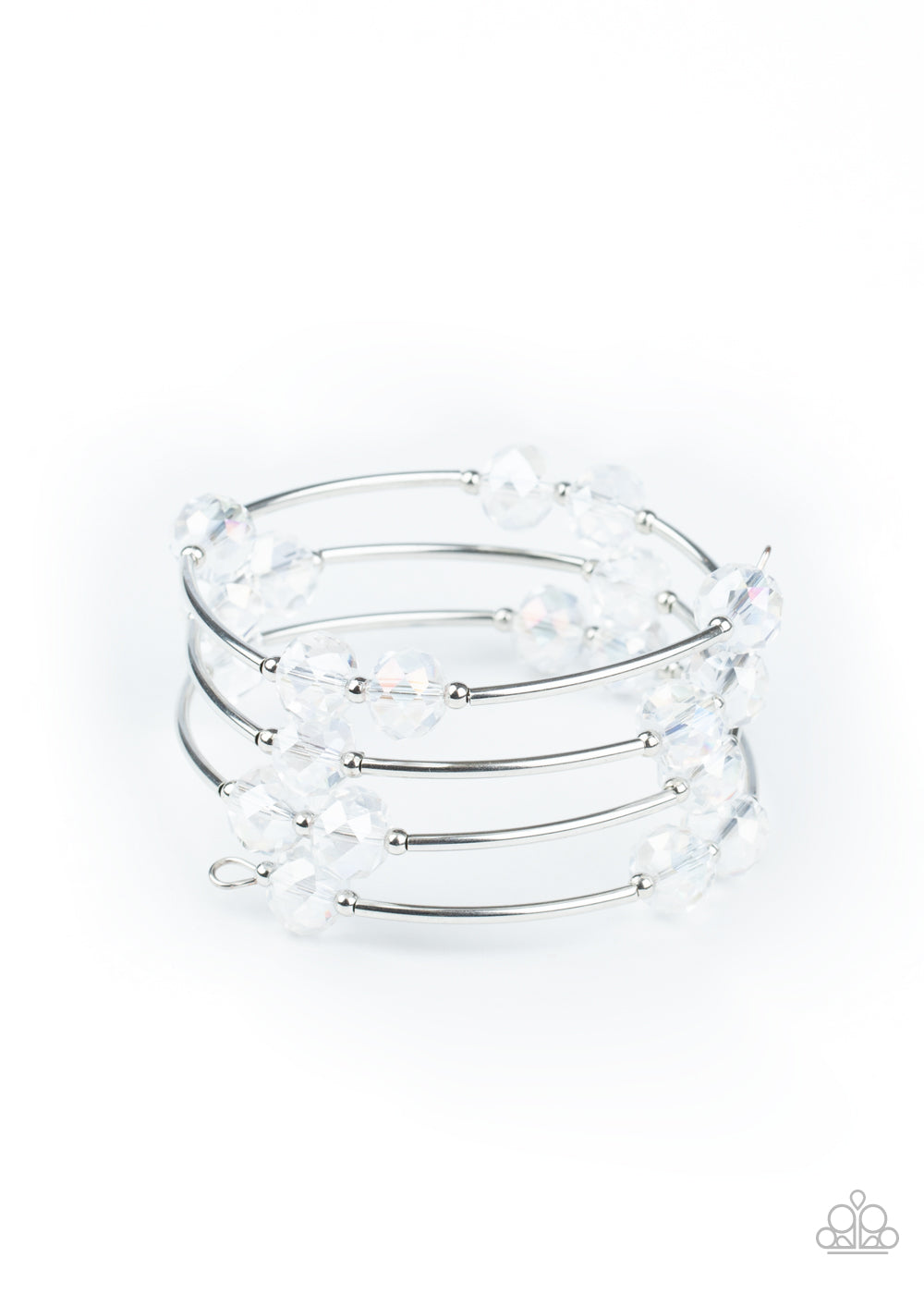 Paparazzi Accessories-Dreamy Demure White Bracelet