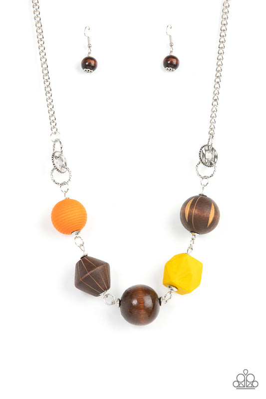 Paparazzi Accessories-Eco Extravaganza Multi Wooden Bead Necklace Set