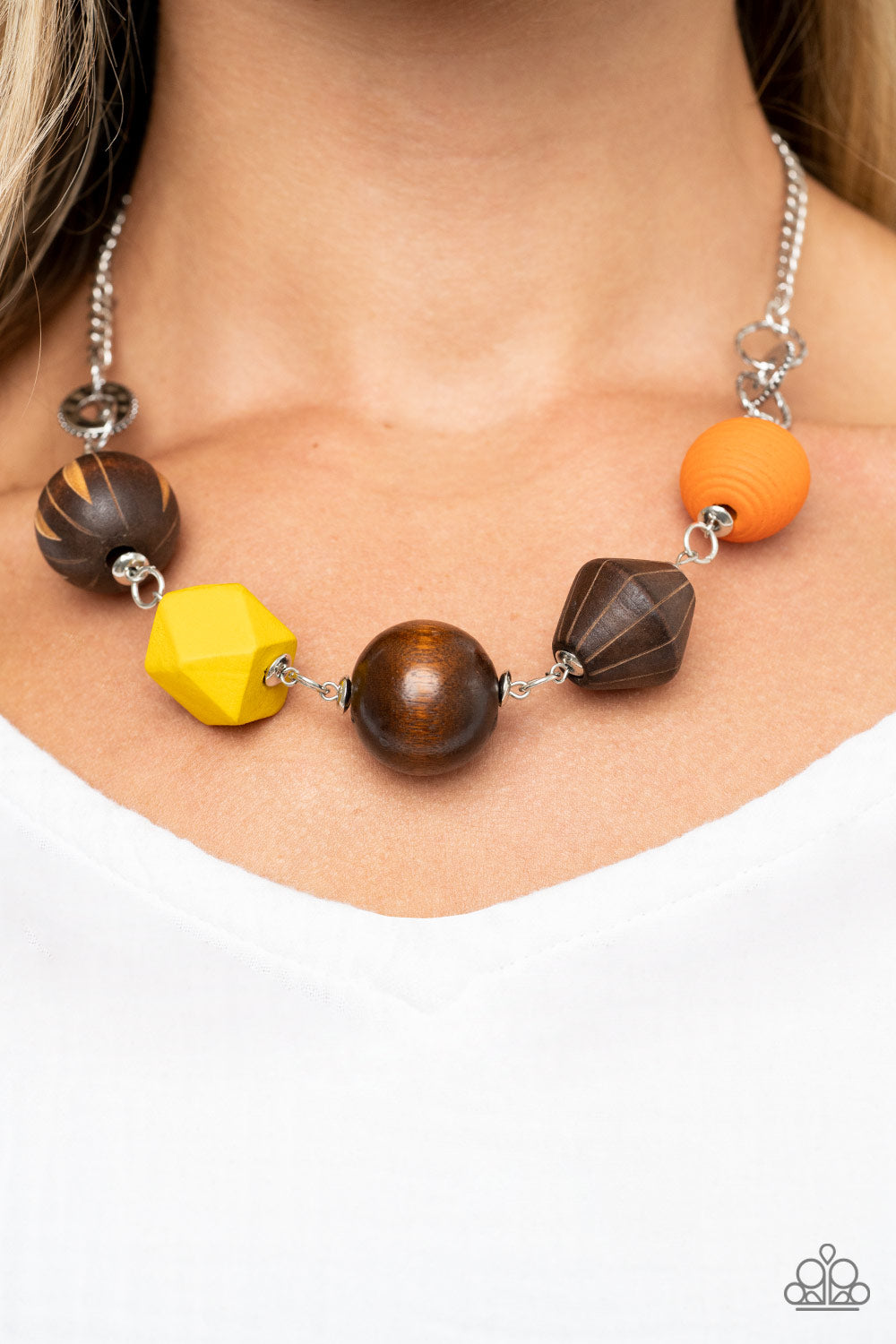 Paparazzi Accessories-Eco Extravaganza Multi Wooden Bead Necklace Set