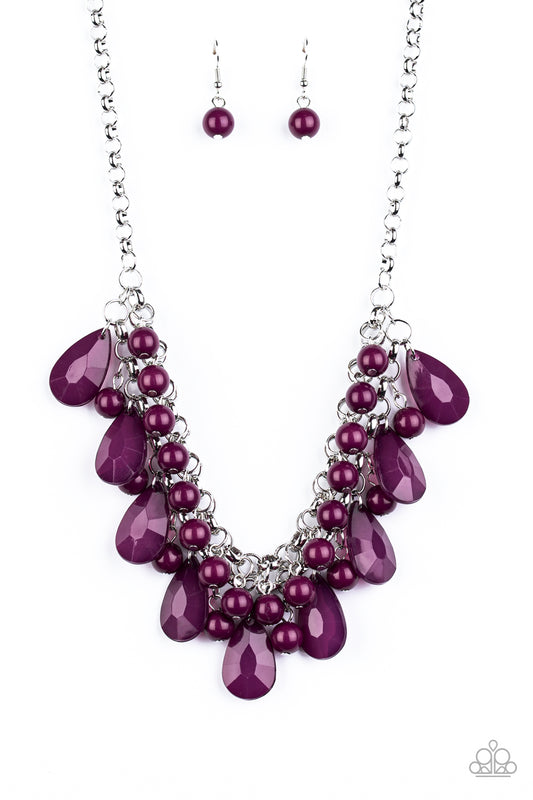 Paparazzi Accessories-Endless Effervescence Purple Necklace Set