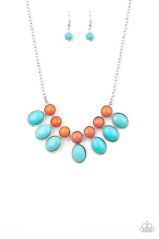 Paparazzi Accessories-Environmental Impact Blue Necklace Set