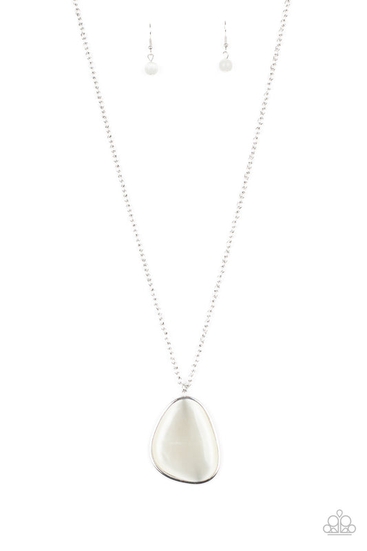 Paparazzi Accessories-Ethereal Experience White Necklace Set