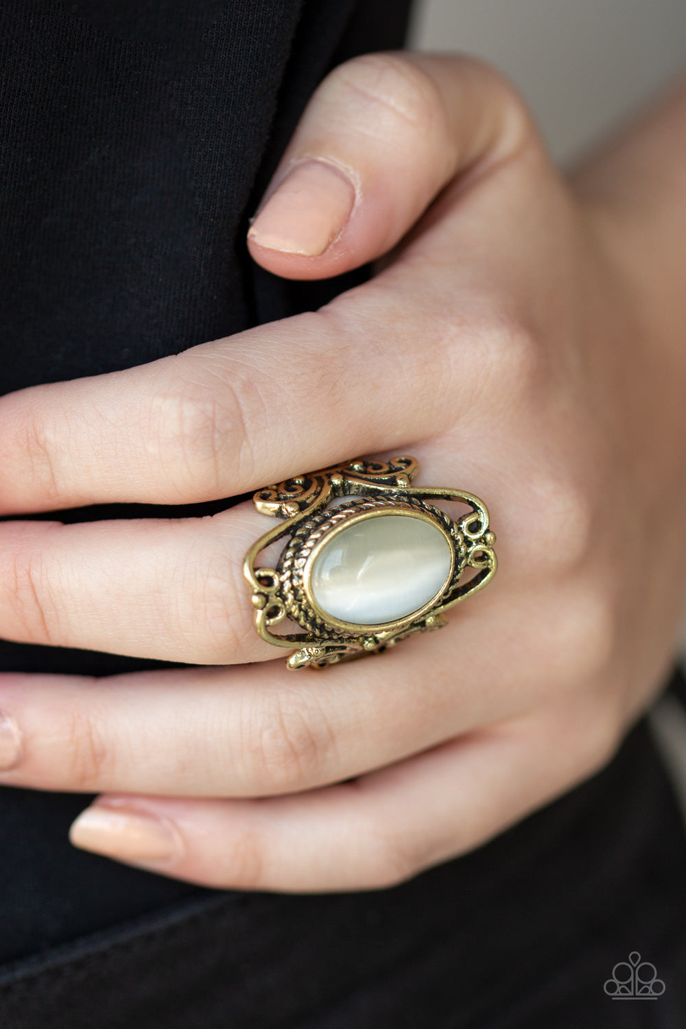 Paparazzi Accessories-Fairytale Flair Brass Ring