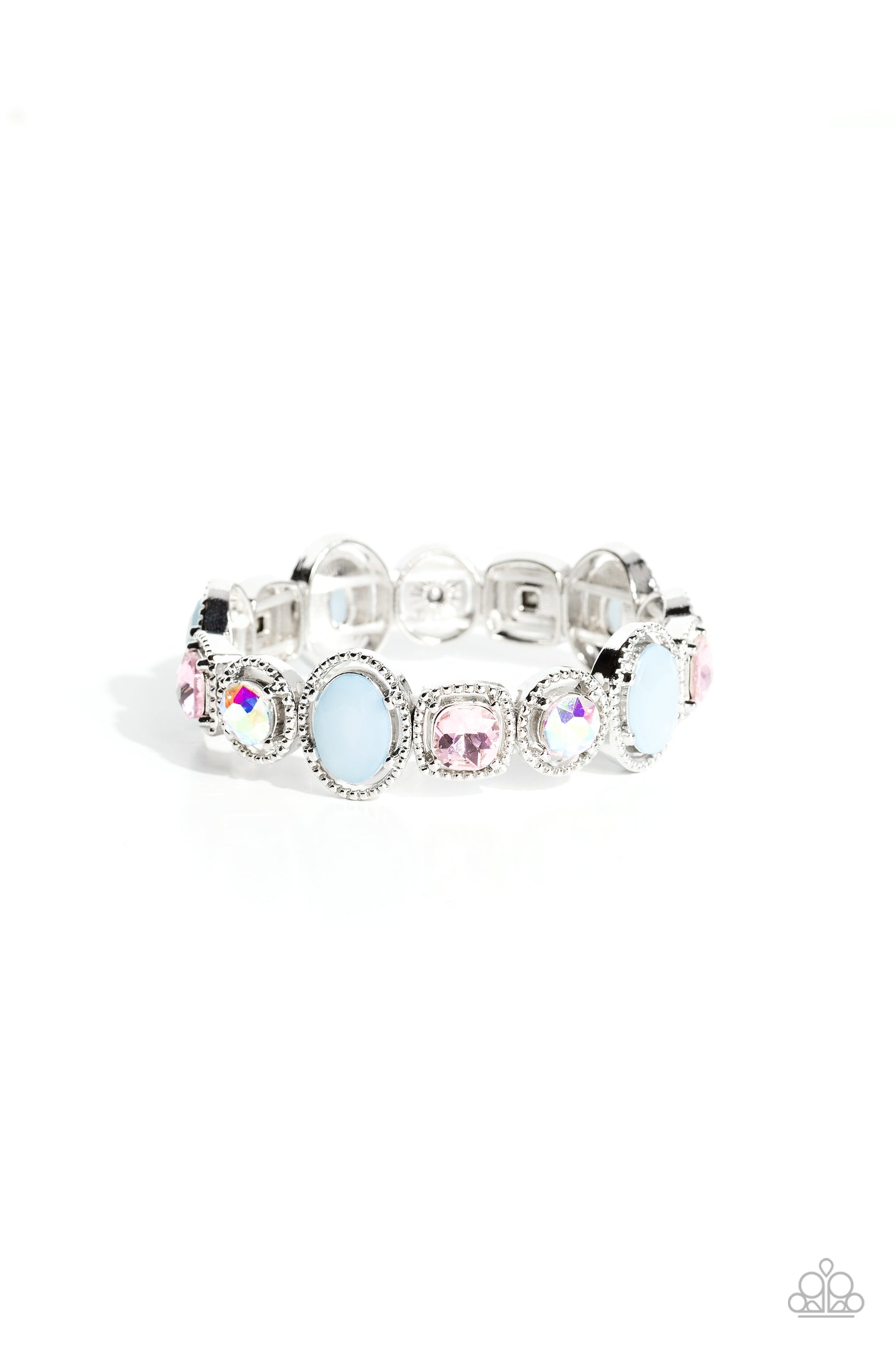 Paparazzi Accessories-Fashion Fairy Tale Multi Iridescent Oval Bracelet