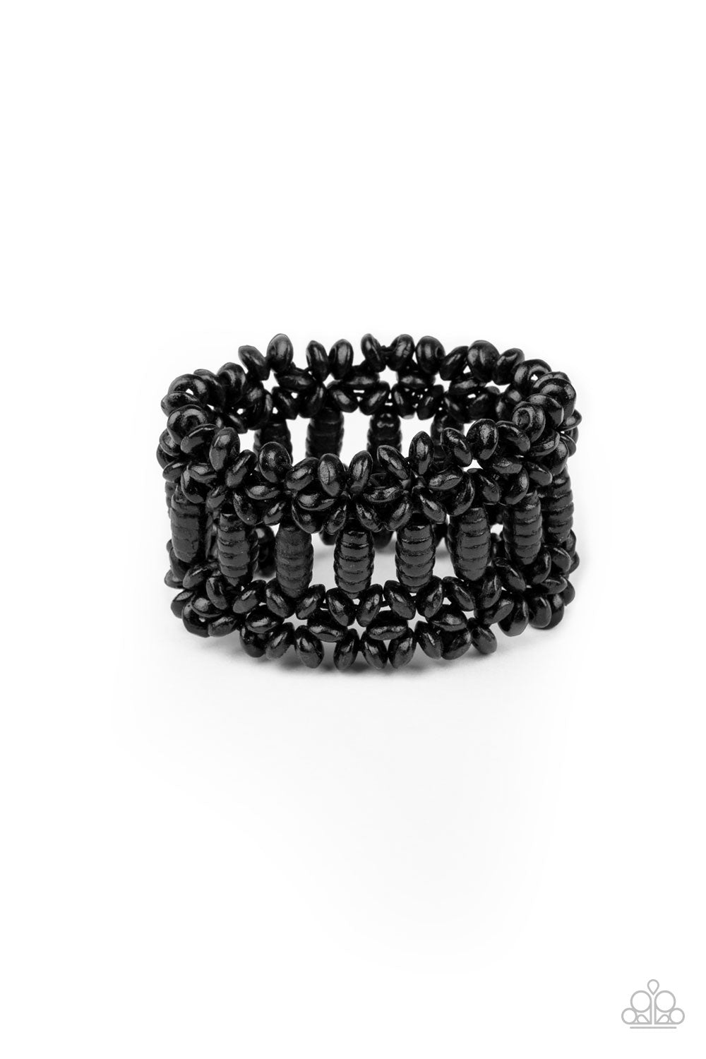 Paparazzi Accessories-Fiji Flavor Black Wooden Bracelet