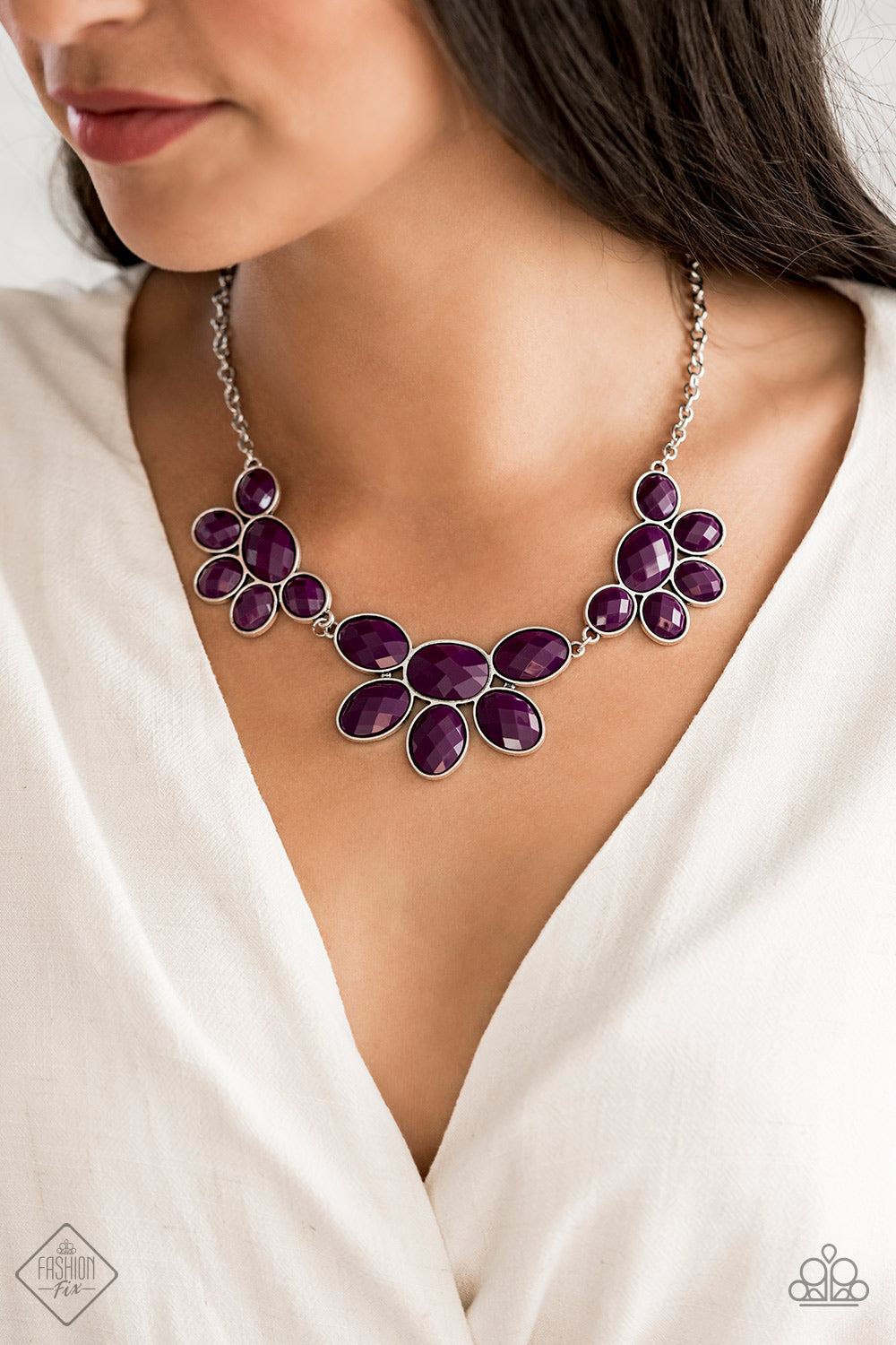 Paparazzi Accessories-Flair Affair Purple Necklace Set