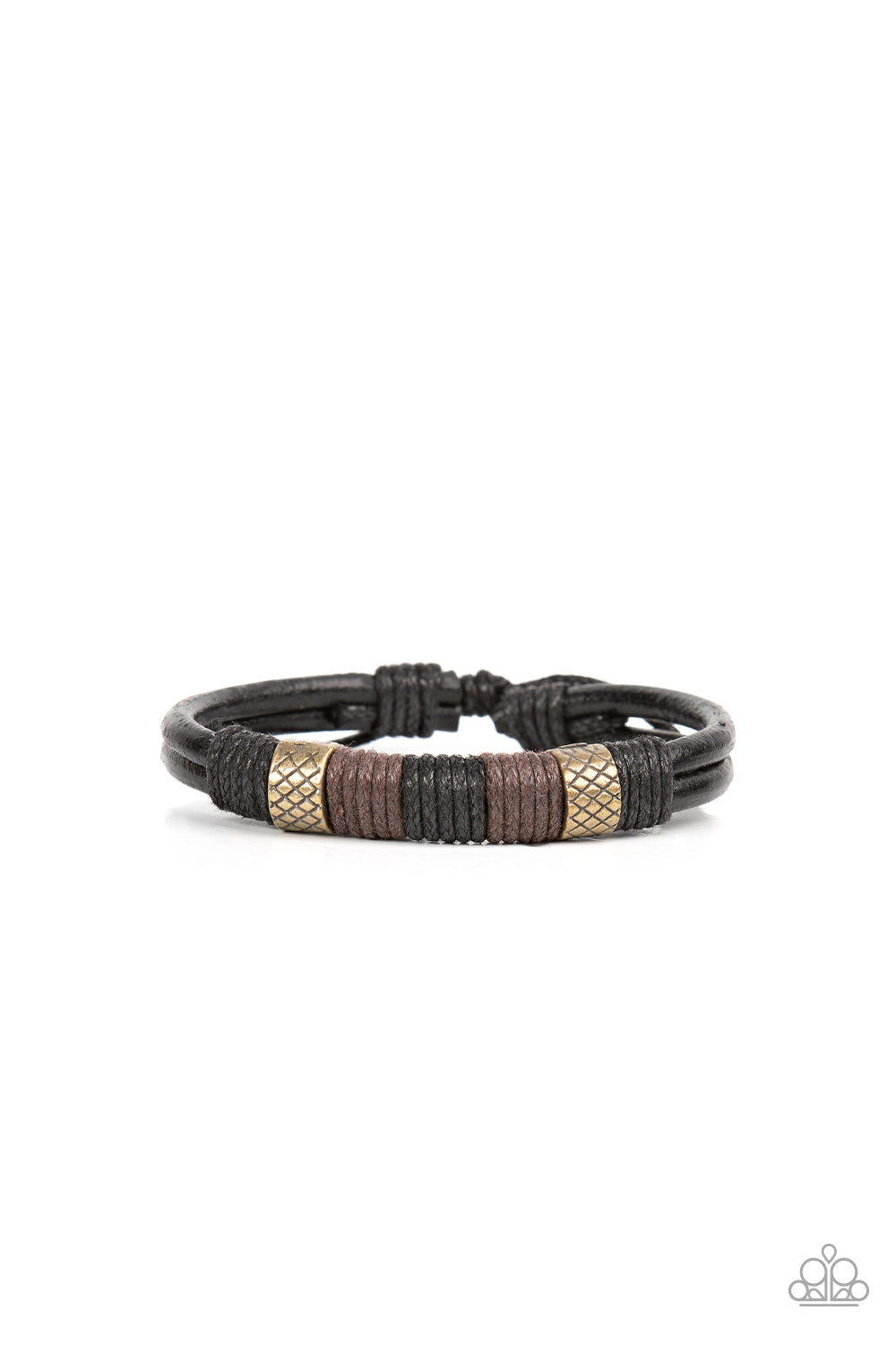 Paparazzi Accessories-Forest Dweller Brass Knotted Men's Bracelet