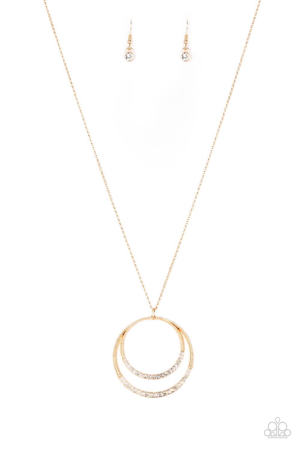 Paparazzi Accessories-Front and EPICENTER Gold Circular Necklace Set