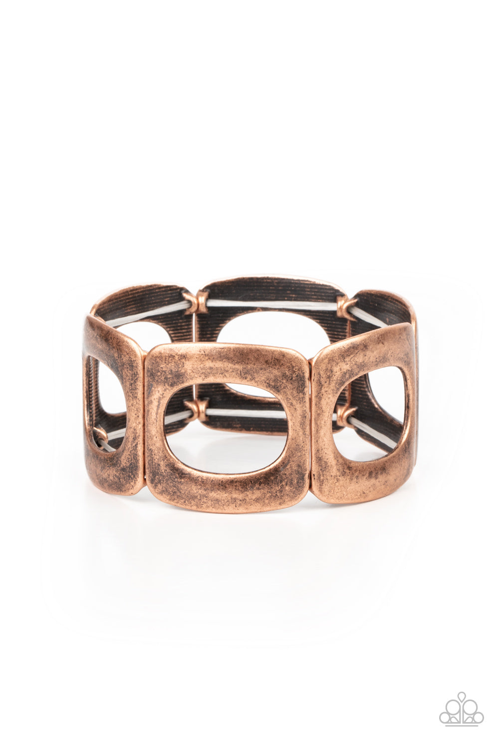 Paparazzi Accessories-In OVAL Your Head Copper Cuff Bracelet