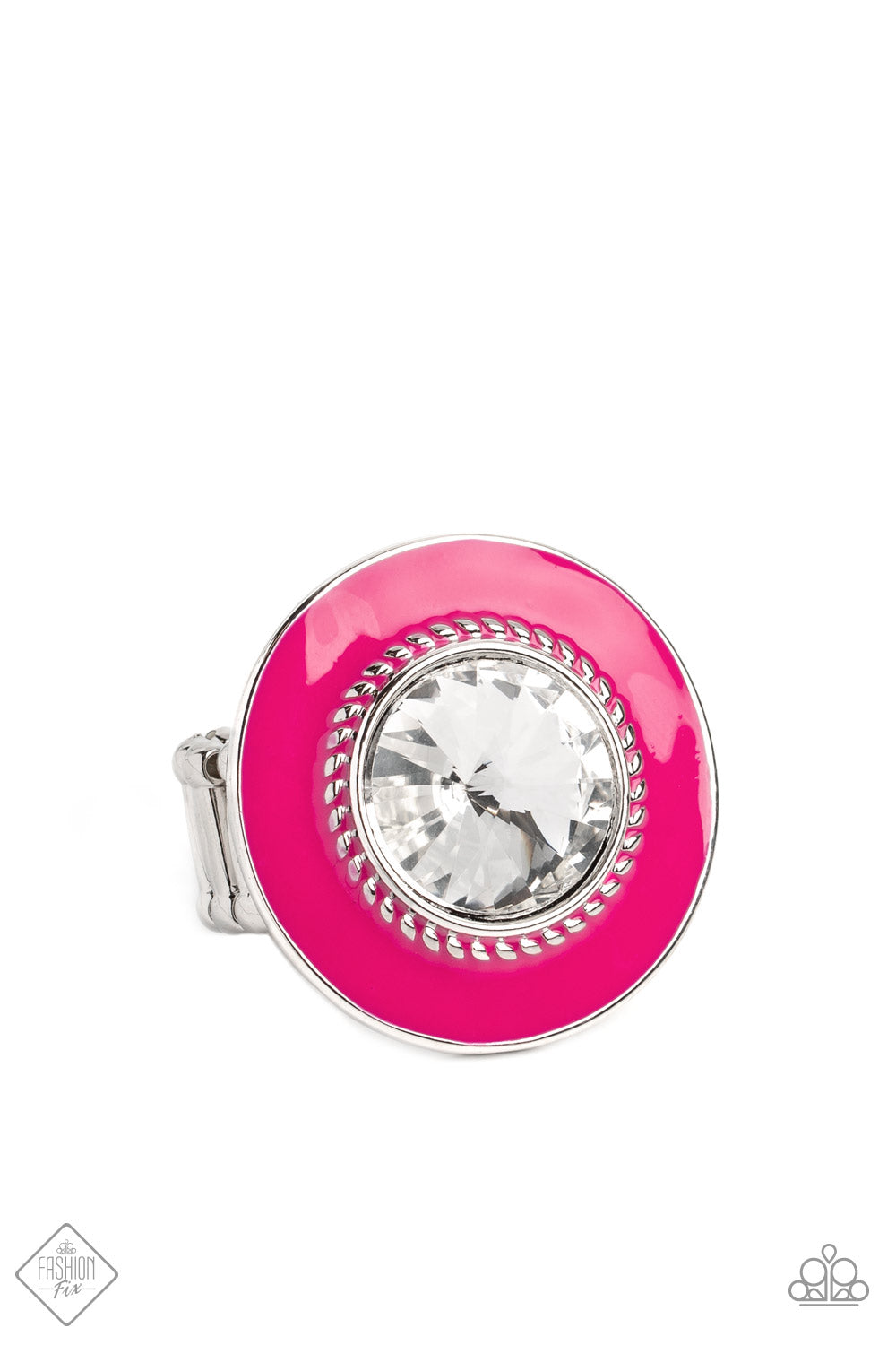 Paparazzi Accessories-Ladylike Levity Pink January Fashion Fix Ring