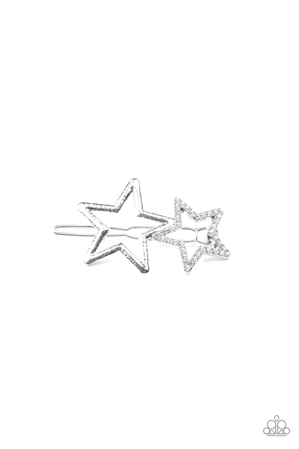 Paparazzi Accessories-Lets Get This Party STAR-ted! White Hair Clip