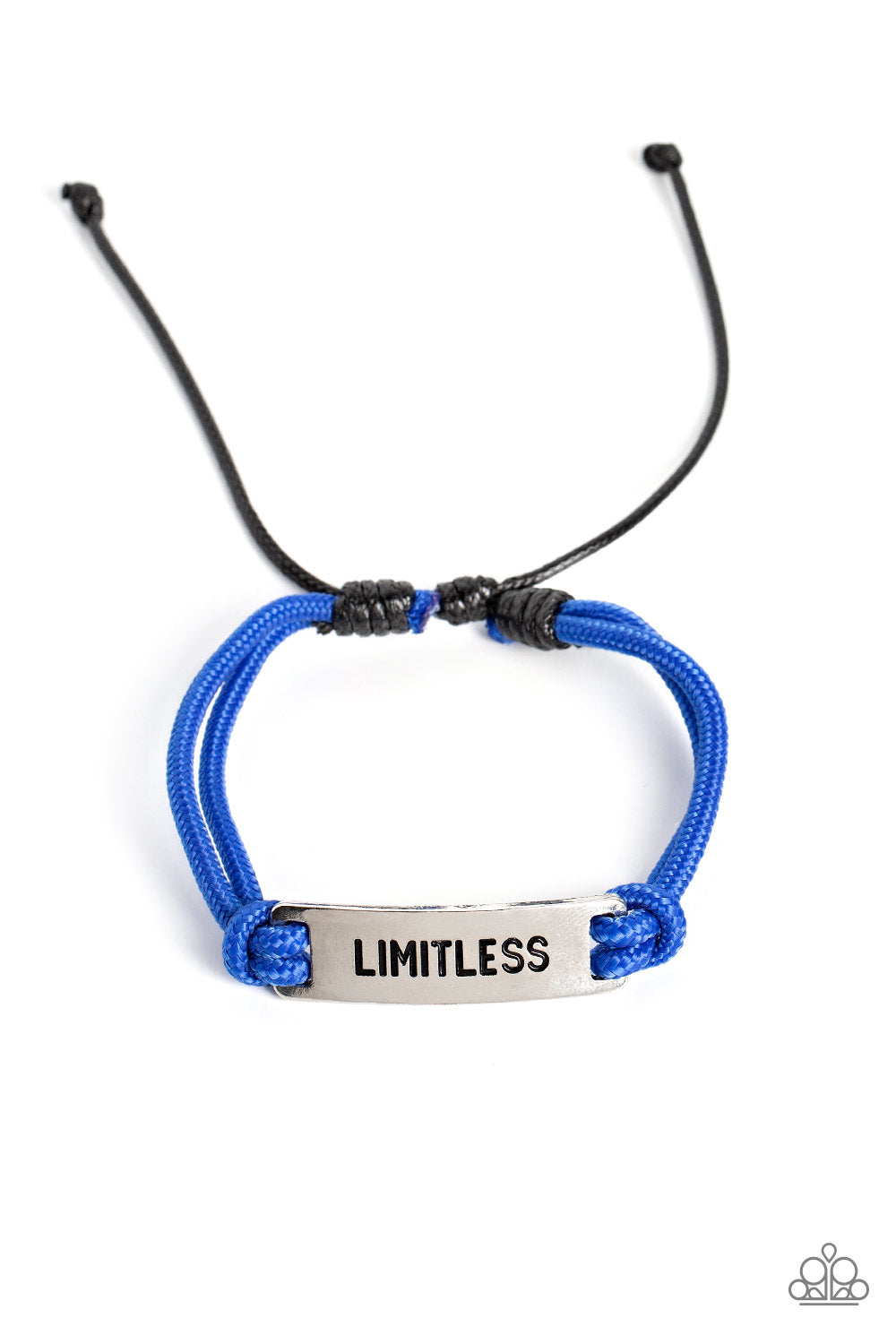 Paparazzi Accessories-Limitless Layover Blue Paracord Urban Pendant Bracelet
