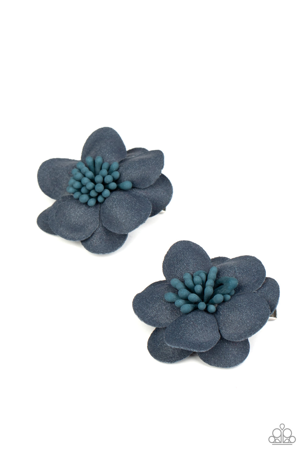 Paparazzi Accessories-Look At her Grow Blue Hair Clip