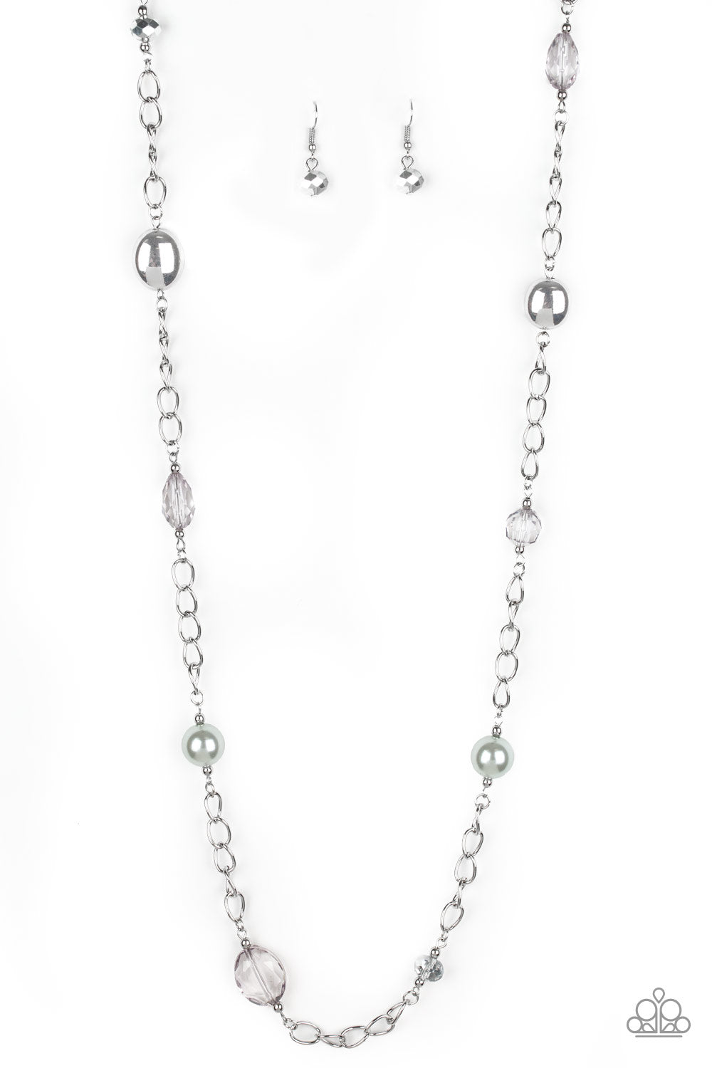 Paparazzi Accessories-Only For Special Occasions Silver Necklace Set