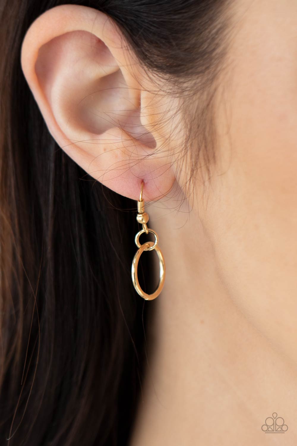 Paparazzi Accessories-RING To Reason Gold Knotted Ring Necklace Set