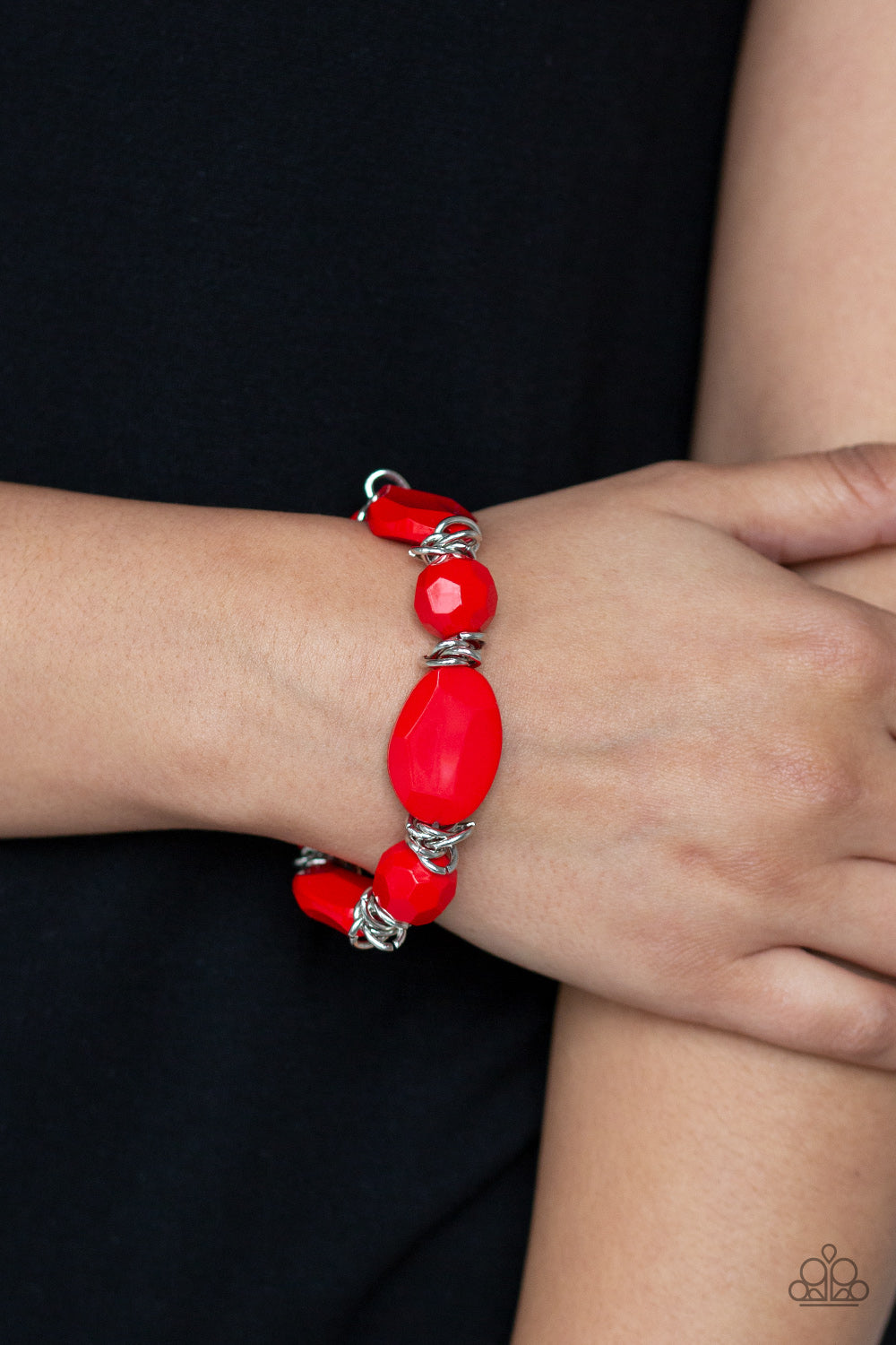 Paparazzi Accessories-Savor The Flavor Red Bracelet