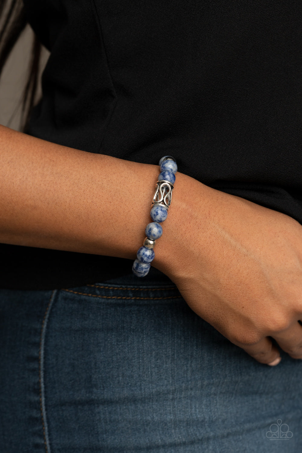 Paparazzi Accessories-Soothes The Soul Blue Bead Bracelet