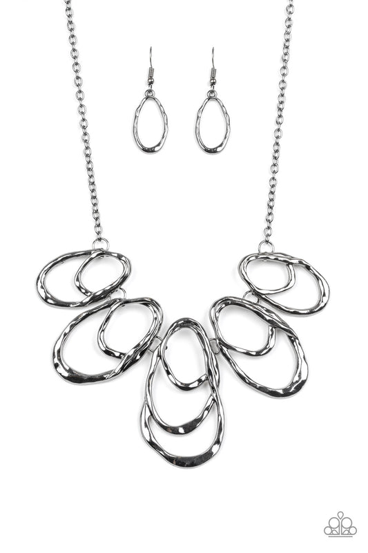 Paparazzi Accessories-Terra Storm Black Necklace Set