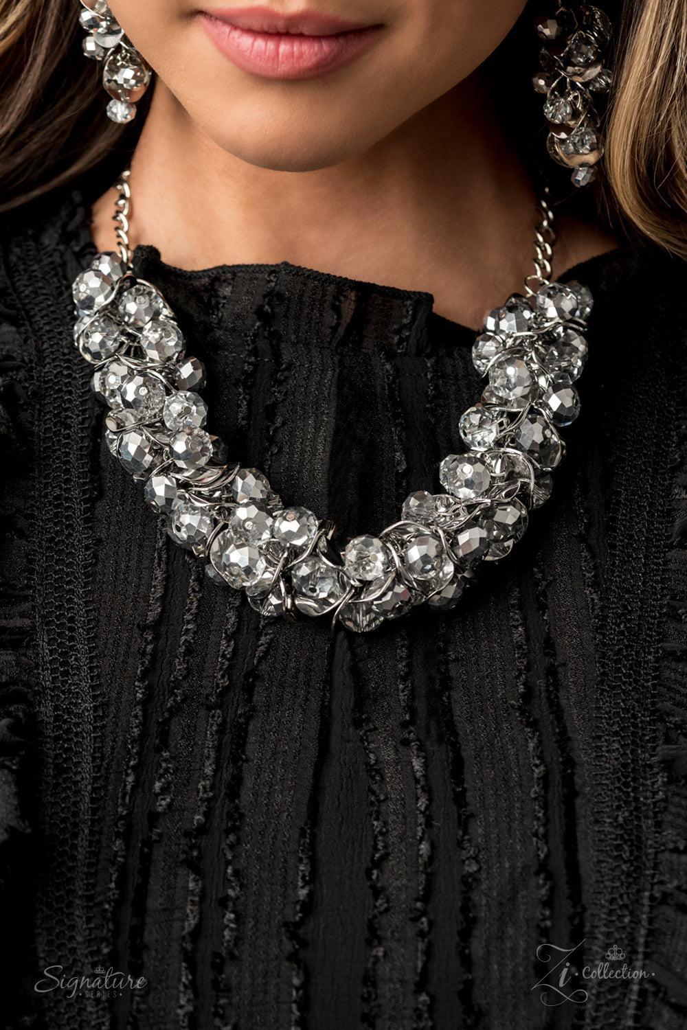 Paparazzi Accessories ZI Signature Collection-The Haydee Crystal Necklace Set