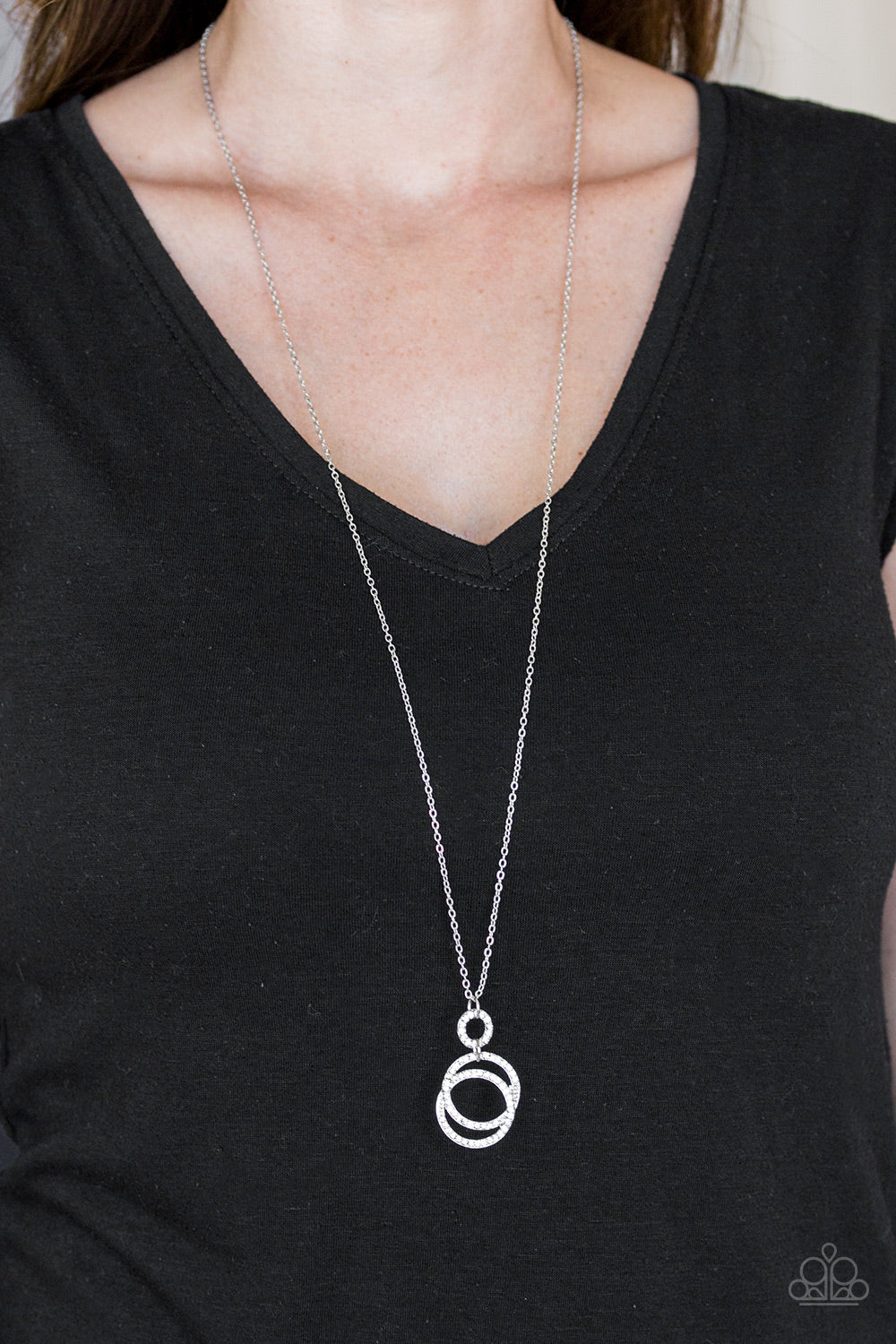 Paparazzi Accessories- Timeless Trio White Necklace Set
